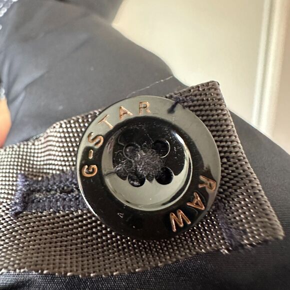 G-STAR RAW Womens Blizzard Tromp Hooded Jacket Coat Black Maroon Size Medium - Picture 6 of 13